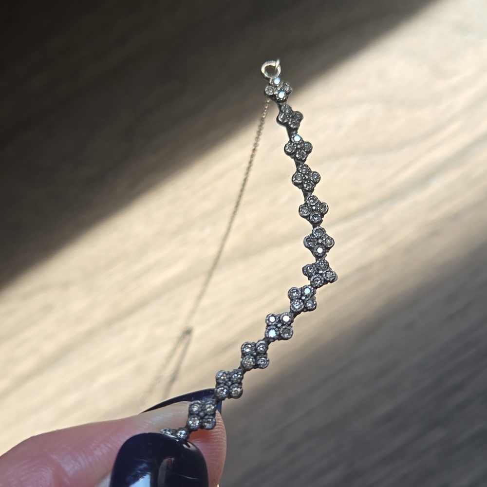 Armenta crivelli bar necklace with champage diamonds. - Picture 4 of 4